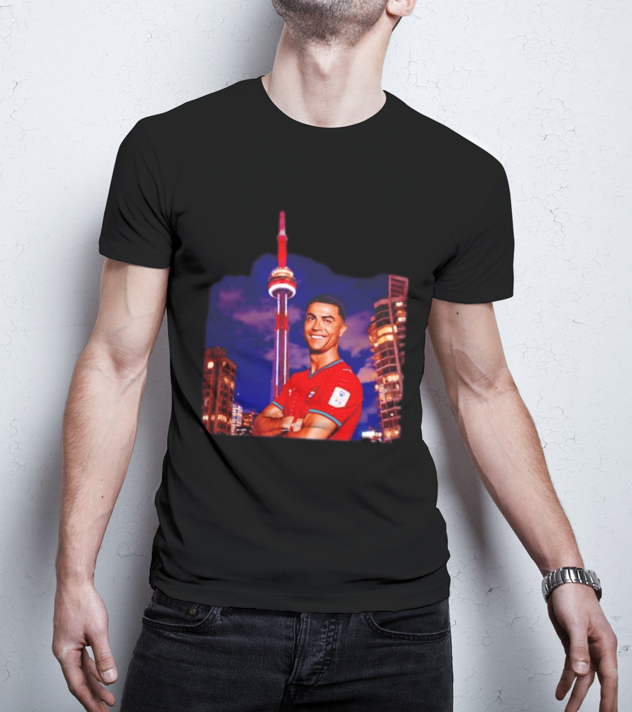 Cristiano Ronaldo Portugal National Team Iconic Victory Celebration T-Shirt