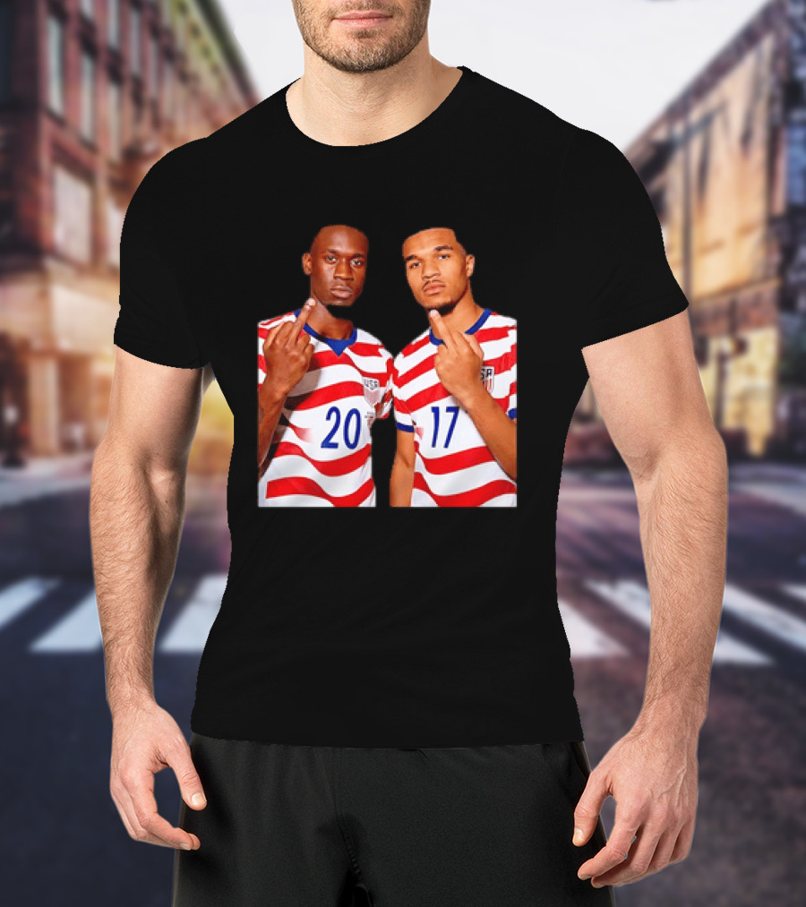 Folarin Balogun Malik Tillman USA National Team Middle Finger T-Shirt