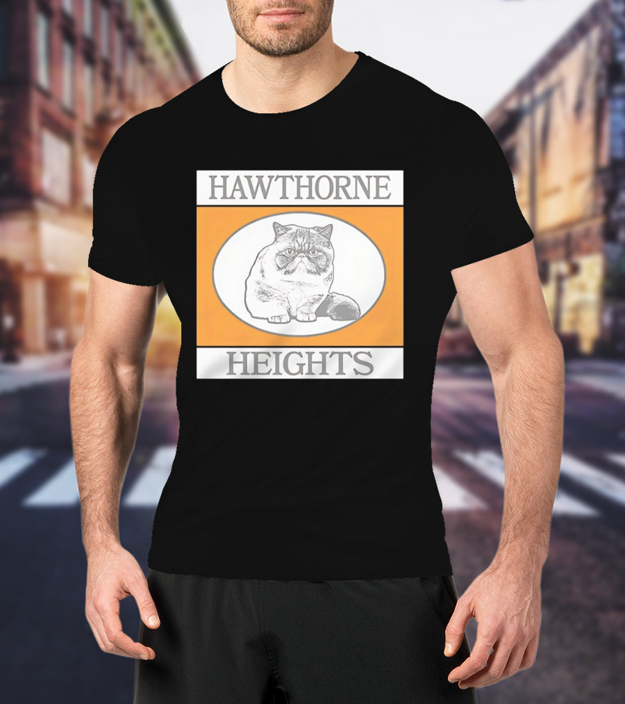 Hawthorne Heights Victorious Kitty Emo Band Feline T-Shirt