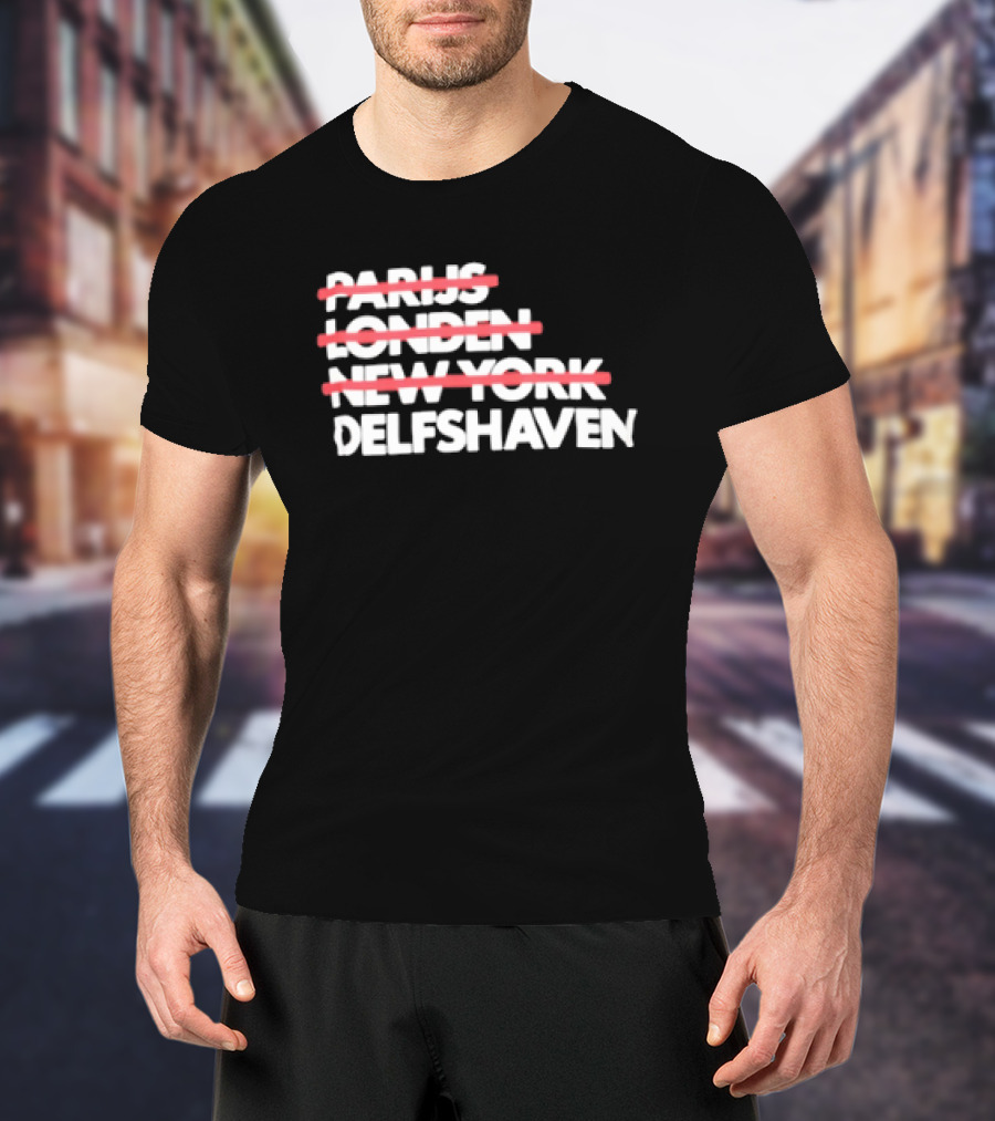 Parijs Londen New York Delfshaven Rotterdam T-Shirt