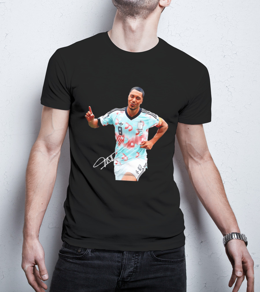 Youri Tielemans Belgium National Football Adidas Number 8 T-Shirt
