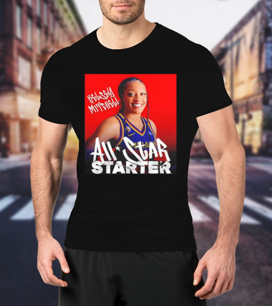Kelsey Mitchell Indiana Fever All Star Starter Basketball T-Shirt