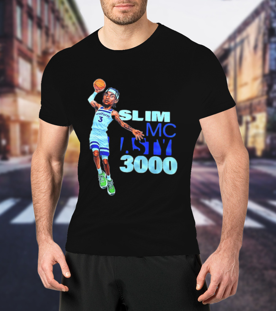 Slim Mc Nasty 3000 Jaden McDaniels Minnesota Timberwolves NBA Uniform 3 T-Shirt