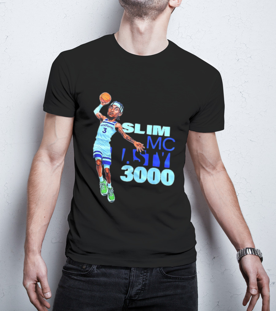 Slim Mc Nasty 3000 Jaden McDaniels Minnesota Timberwolves NBA Uniform 3 T-Shirt