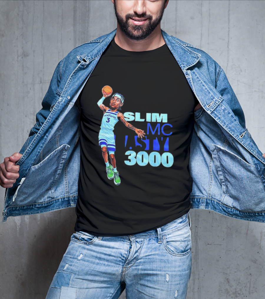 Slim Mc Nasty 3000 Jaden McDaniels Minnesota Timberwolves NBA Uniform 3 T-Shirt