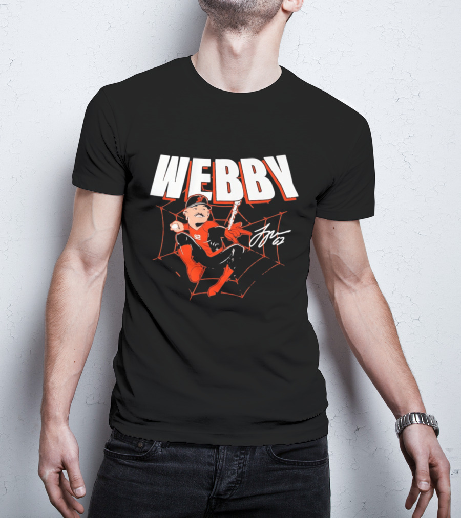 Logan Webb San Francisco Giants MLB Baseball Webby Spider Man 62 T-Shirt