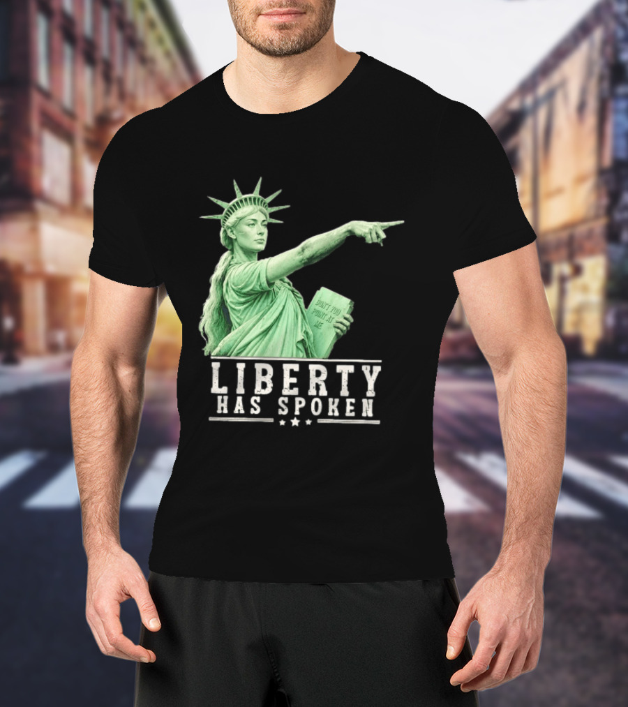 Liberty Has Spoken Statue Of Liberty Sophie Cunningham Pointing Don't You Point At Me T-Shirt