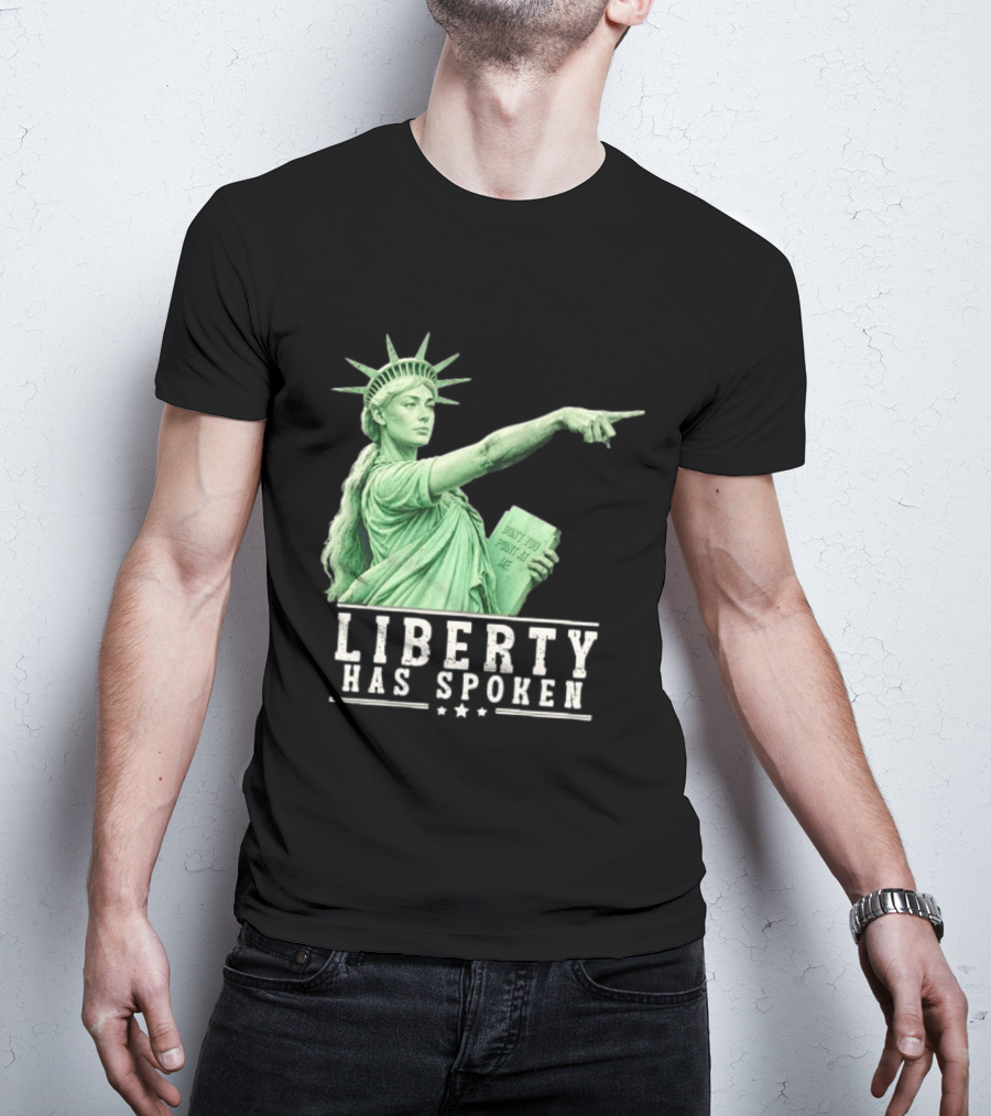 Liberty Has Spoken Statue Of Liberty Sophie Cunningham Pointing Don't You Point At Me T-Shirt