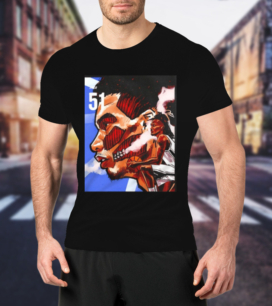 51 Wembanyama Anime San Antonio Spurs Alien T-Shirt