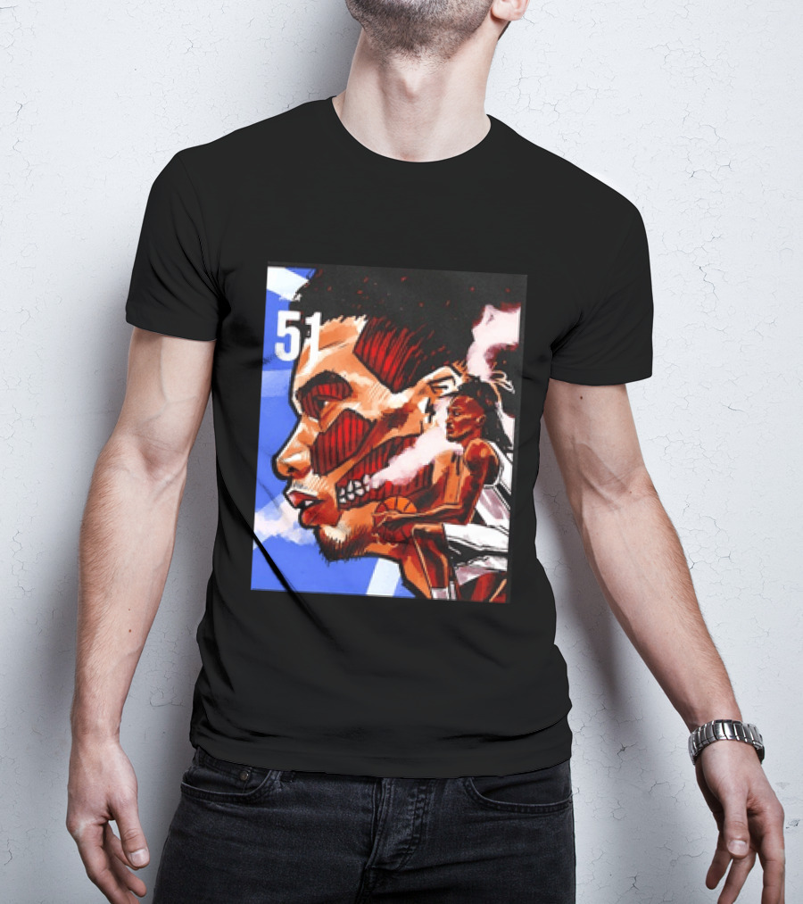 51 Wembanyama Anime San Antonio Spurs Alien T-Shirt