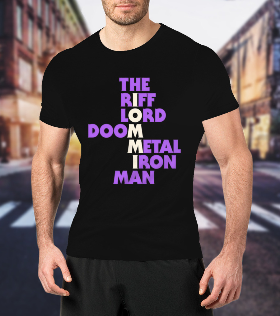 The Riff Lord Iommi Doom Metal Iron Man T-Shirt