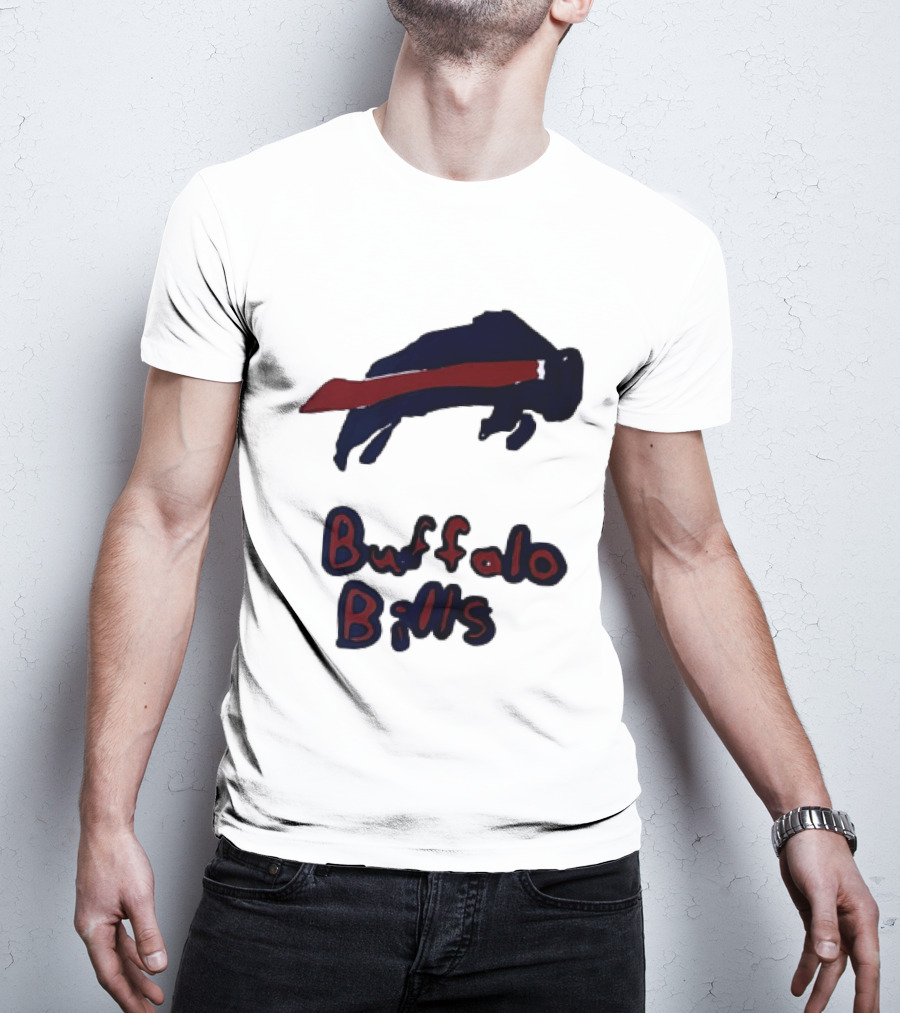 Buffalo Bills Iconic Blue Red Bison T-Shirt