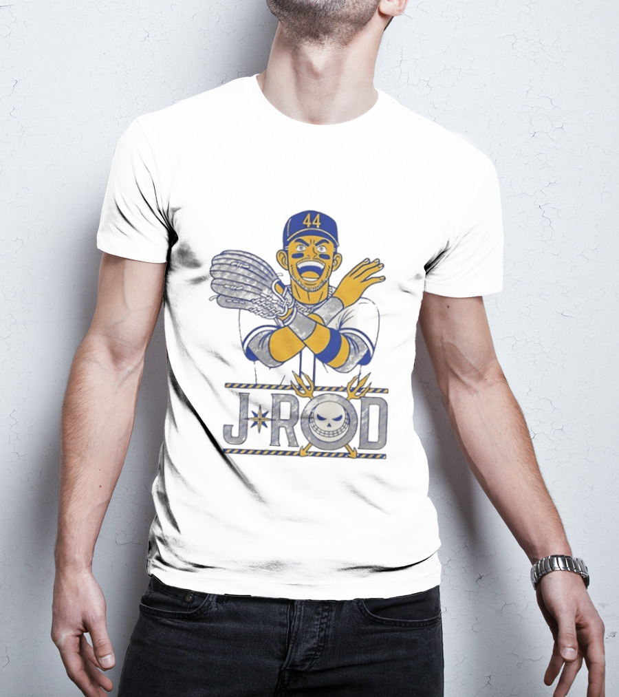 J Rod No Fly Zone 44 Cartoon Baseball T-Shirt