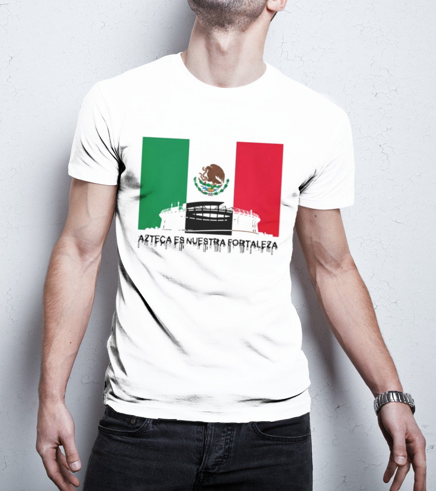 Estadio Azteca Es Nuestra Fortaleza Altitude Mexico Football T-Shirt