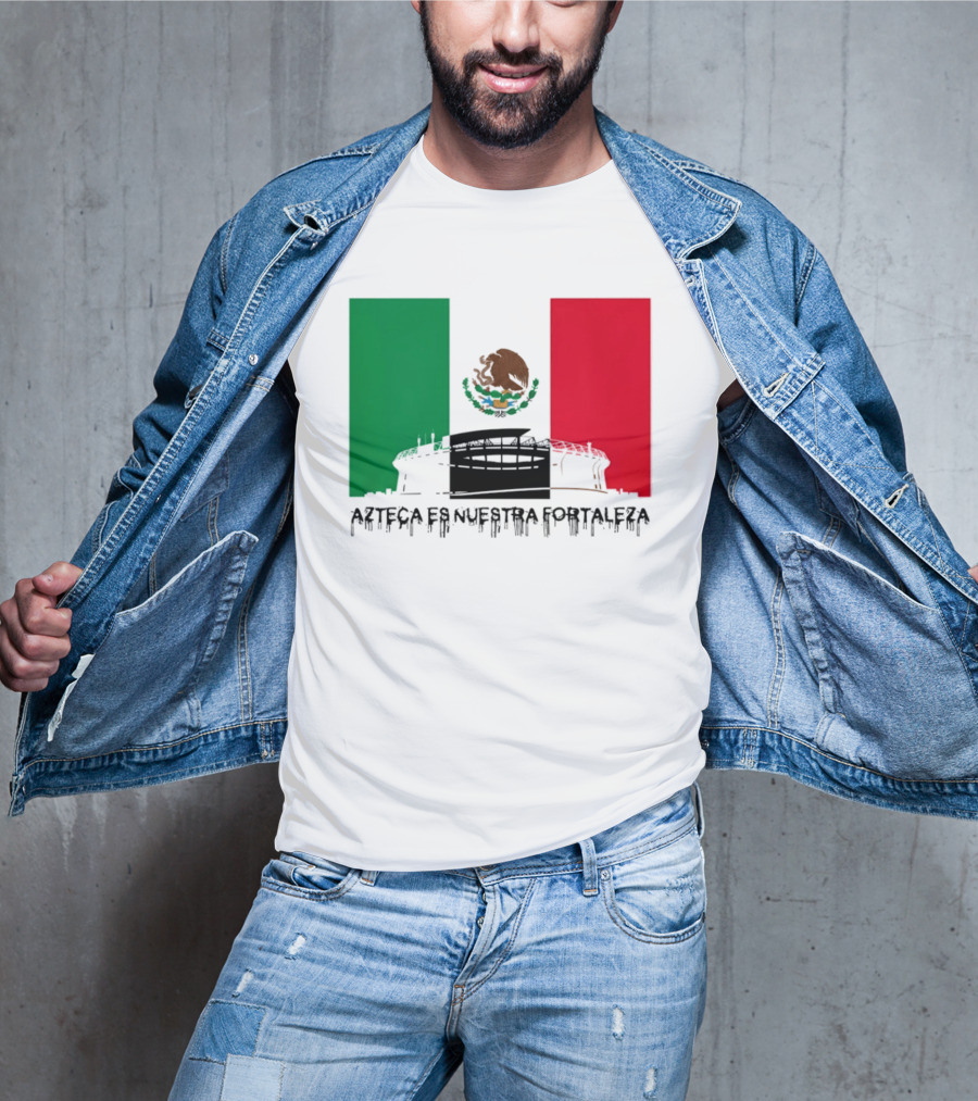 Estadio Azteca Es Nuestra Fortaleza Altitude Mexico Football T-Shirt