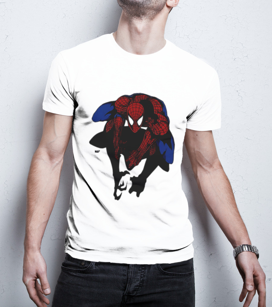 Spider Man Marvel Comics Dynamic Action Pose T-Shirt