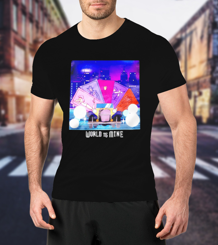 Lupin The Third Cast Classic Car Cityscape World Is Mine T-Shirt