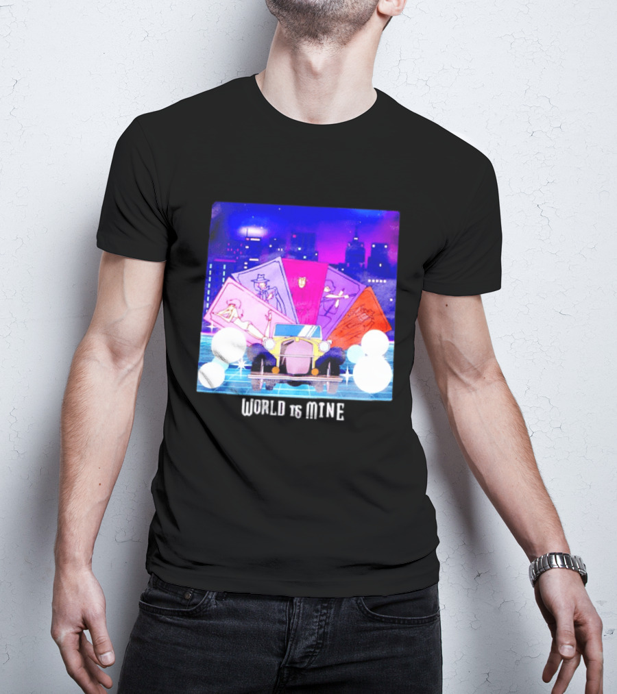 Lupin The Third Cast Classic Car Cityscape World Is Mine T-Shirt