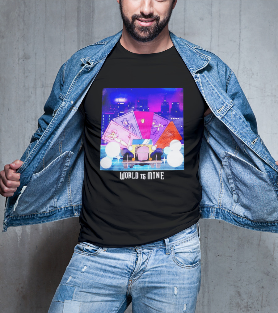Lupin The Third Cast Classic Car Cityscape World Is Mine T-Shirt