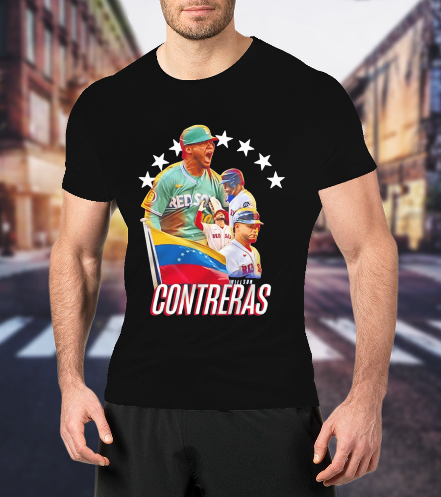 Venezuelan Baseball Pride Willson Contreras Red Sox Team Spirit T-Shirt