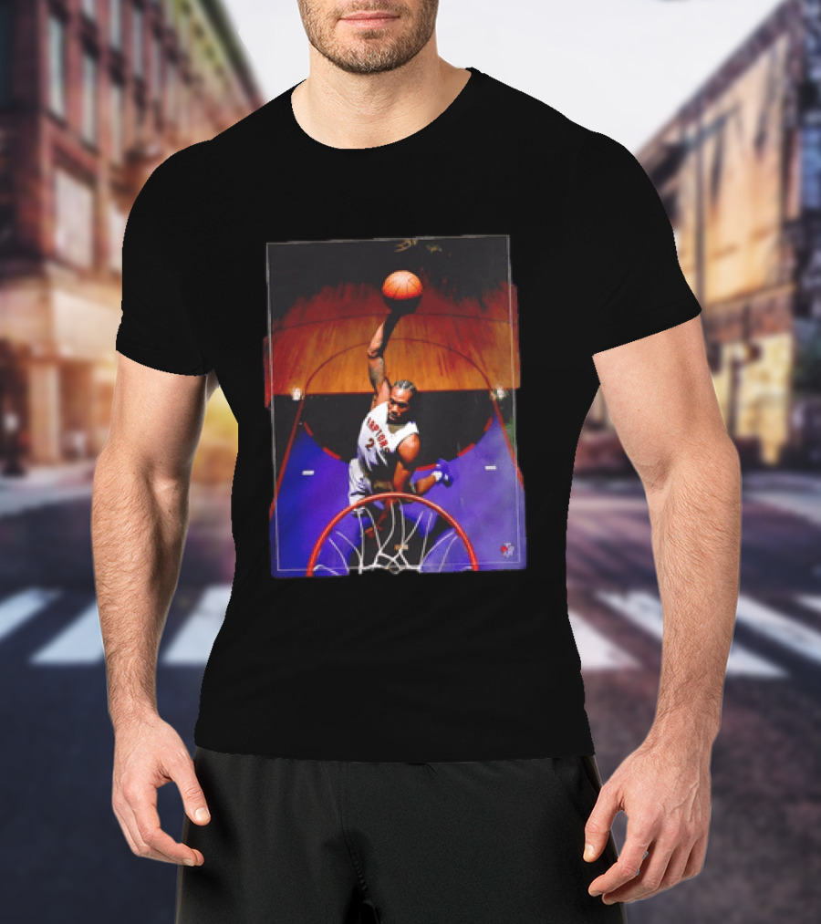 Vince Carter Toronto Raptors 15 Half Man Half Amazing Iconic Dunk T-Shirt