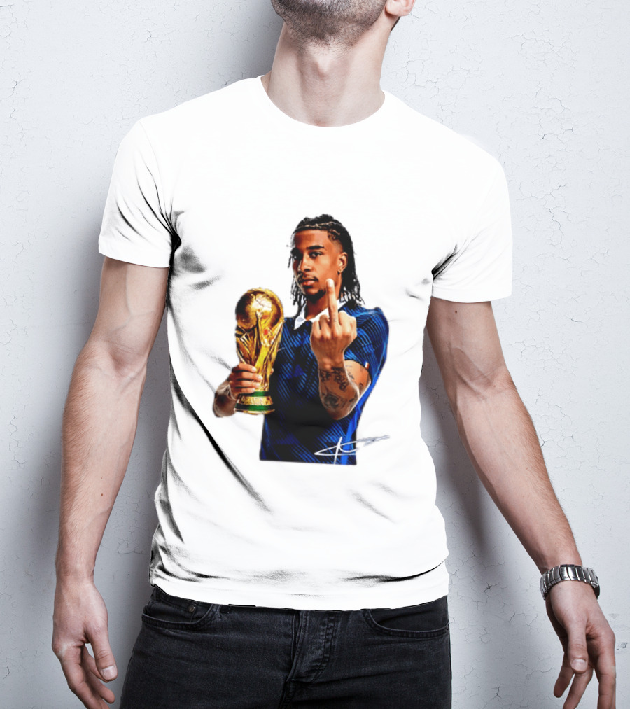 Michael Olise France National Team Middle Finger Trophy Celebration T-Shirt