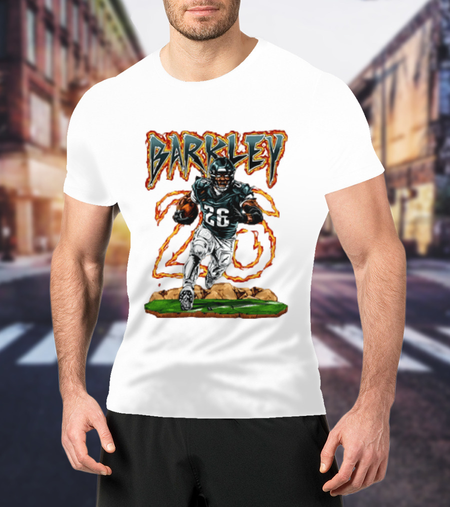 Barkley 26 Philadelphia Football Running Back T-Shirt