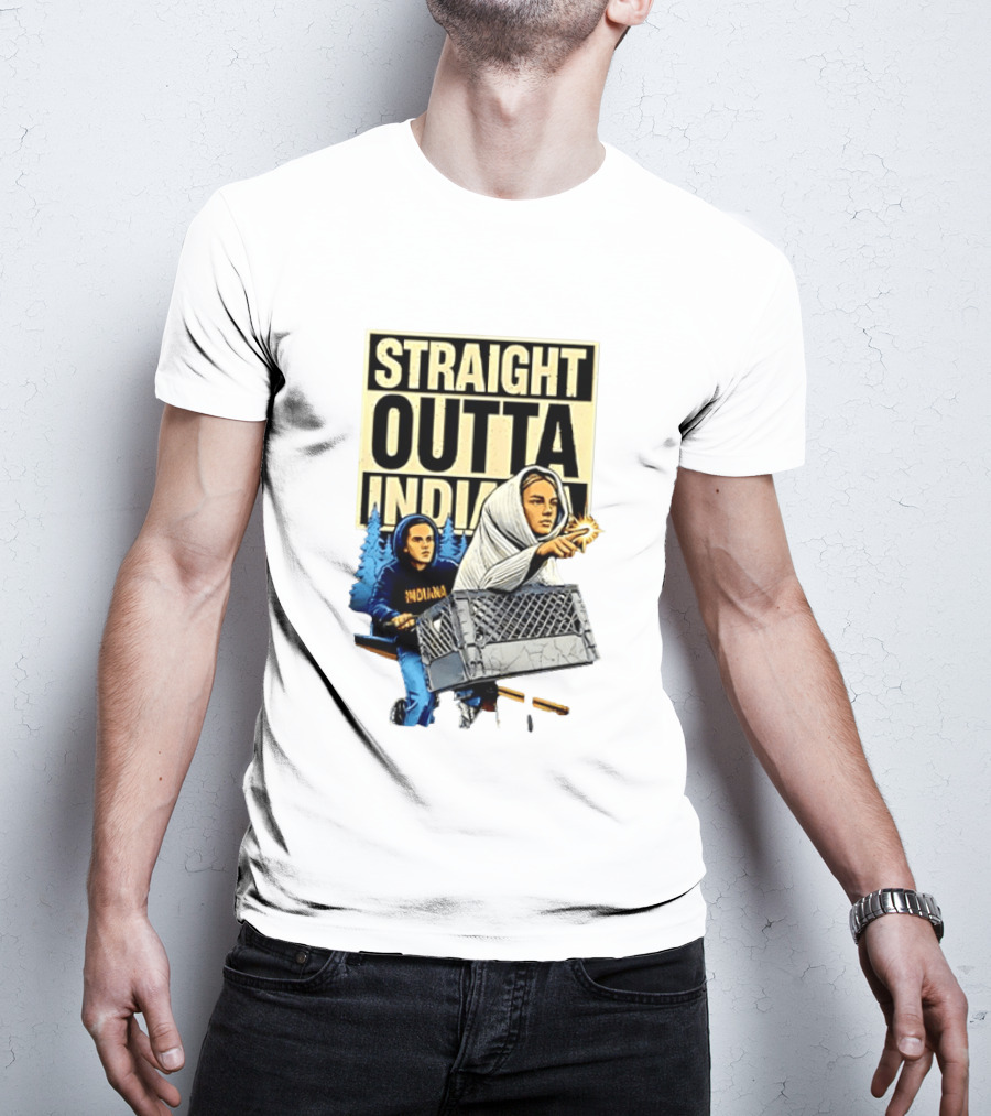 WNBA Meme Sophie Cunningham Caitlin Clark Straight Outta Indiana T-Shirt