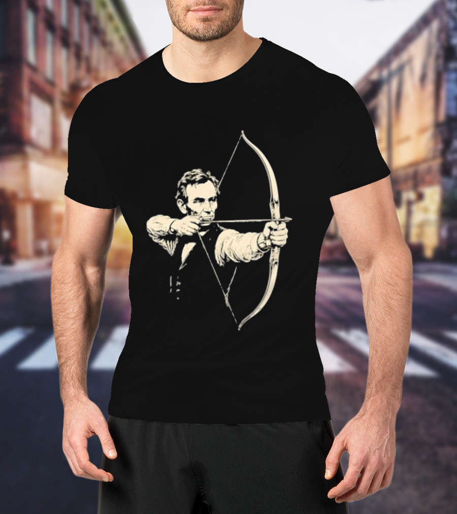 Abraham Lincoln Archery Archer United States 16th President POTUS American T-Shirt