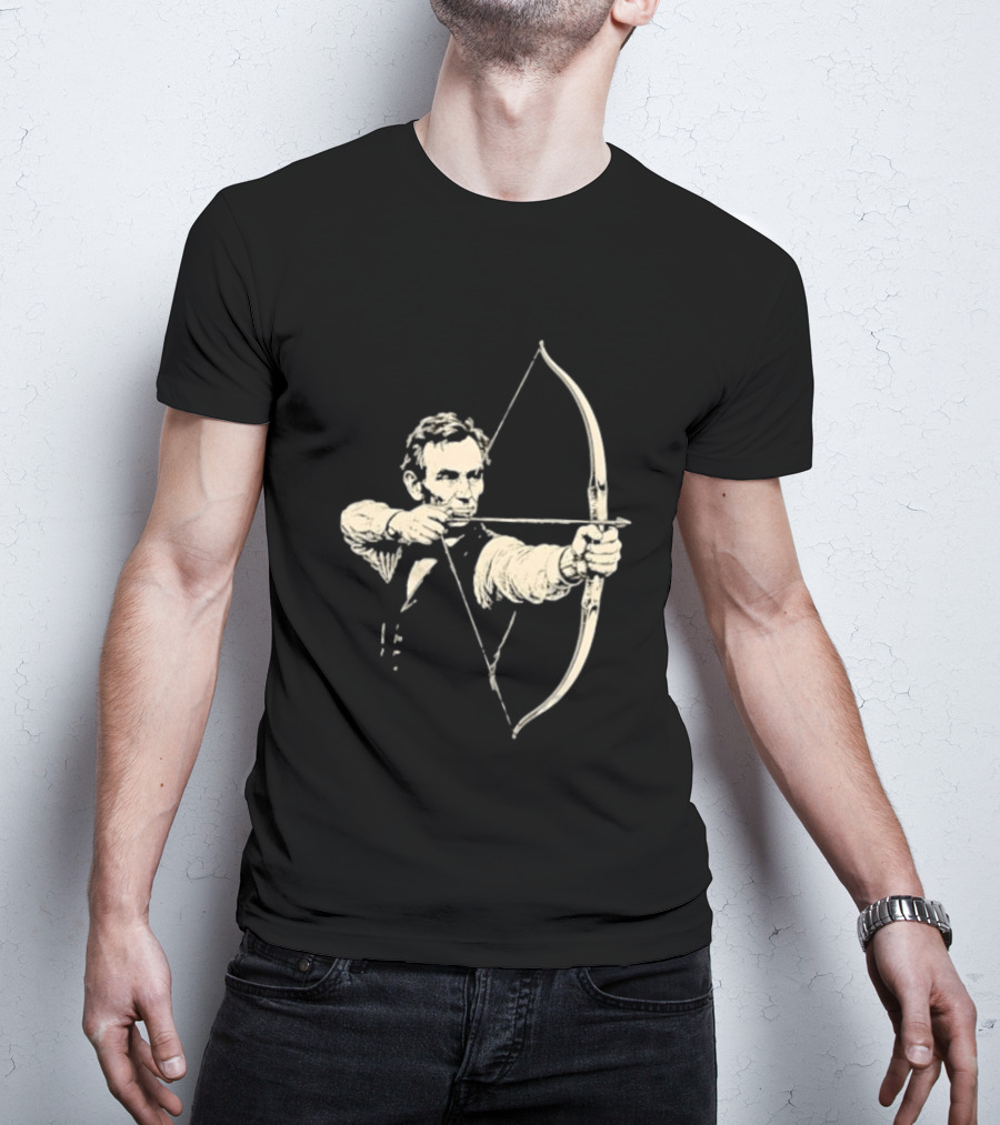 Abraham Lincoln Archery Archer United States 16th President POTUS American T-Shirt
