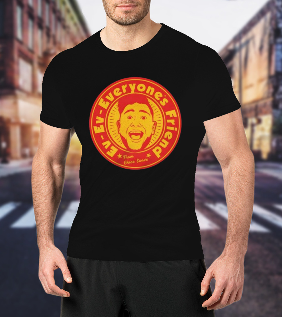 Ev Ev Everyone's Friend From Chico Suave Retro Style Round T-Shirt