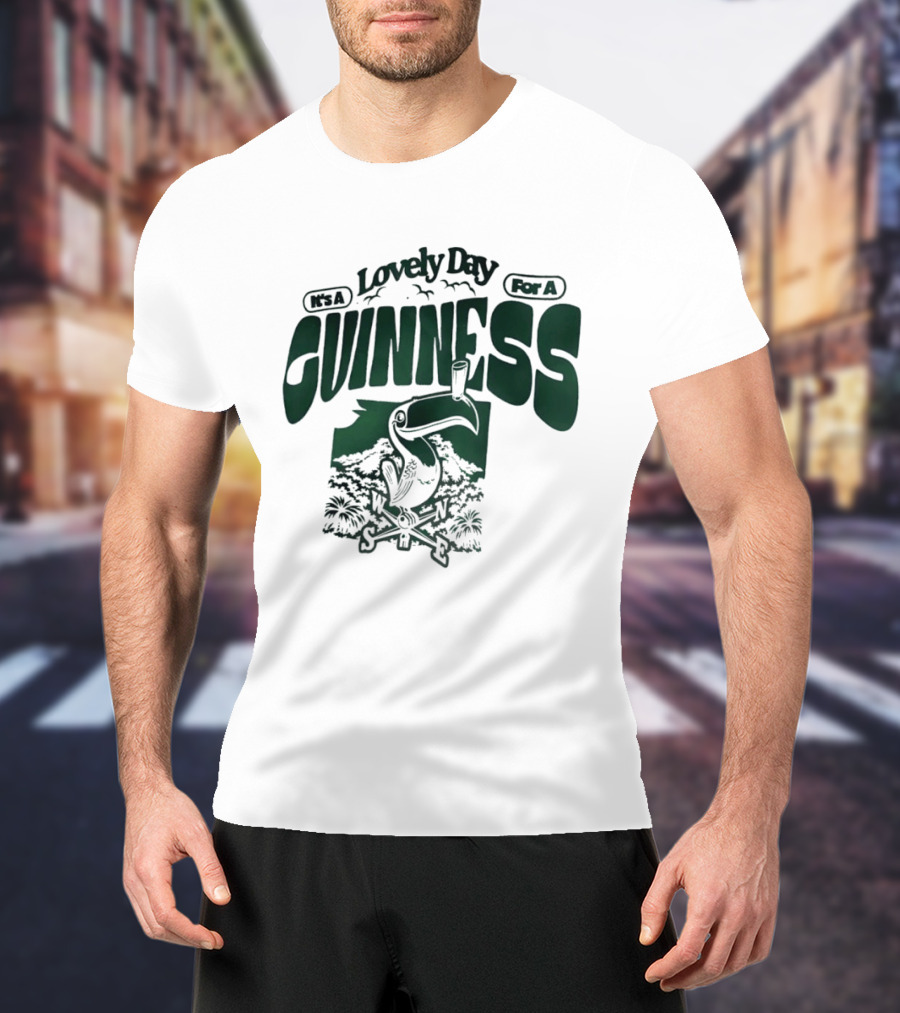 Lovely Day For A Guinness Toucan With Compass Scenery T-Shirt