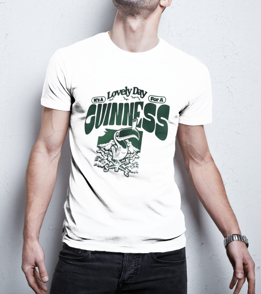Lovely Day For A Guinness Toucan With Compass Scenery T-Shirt