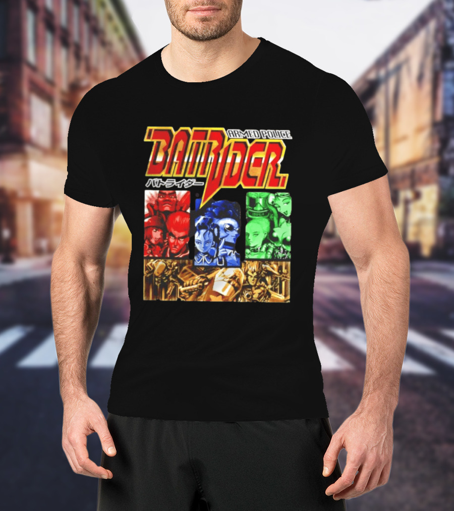 Armed Police Batrider Arcade Game Characters Raizing Shoot Em Up T-Shirt