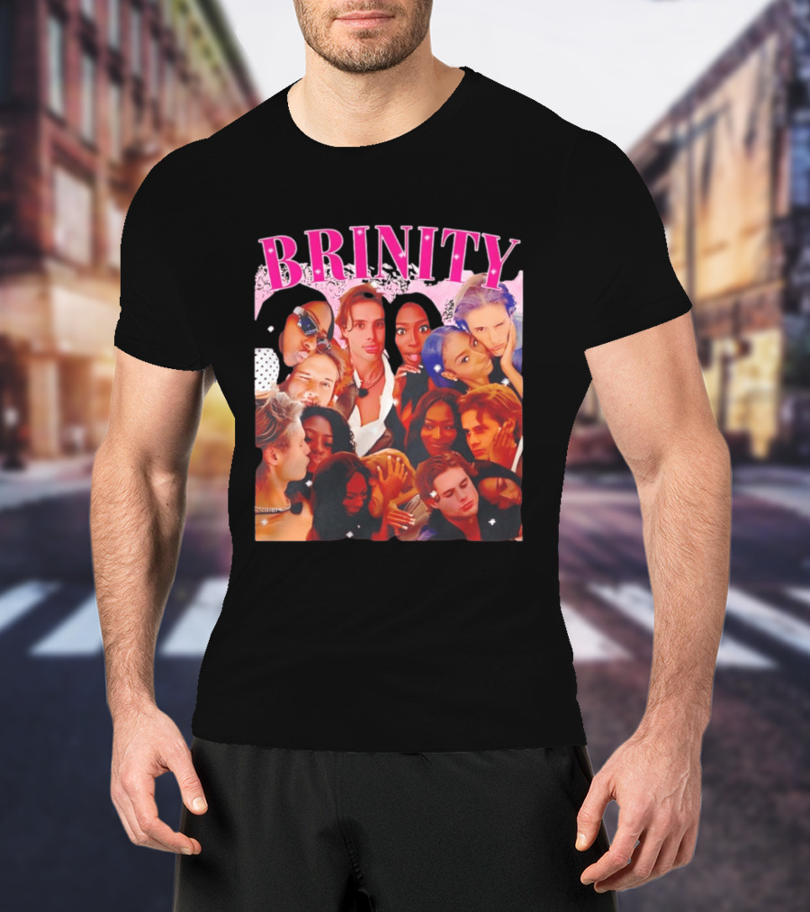 BRINITY Collage Of Couples Moments Embracing Love And Connection T-Shirt
