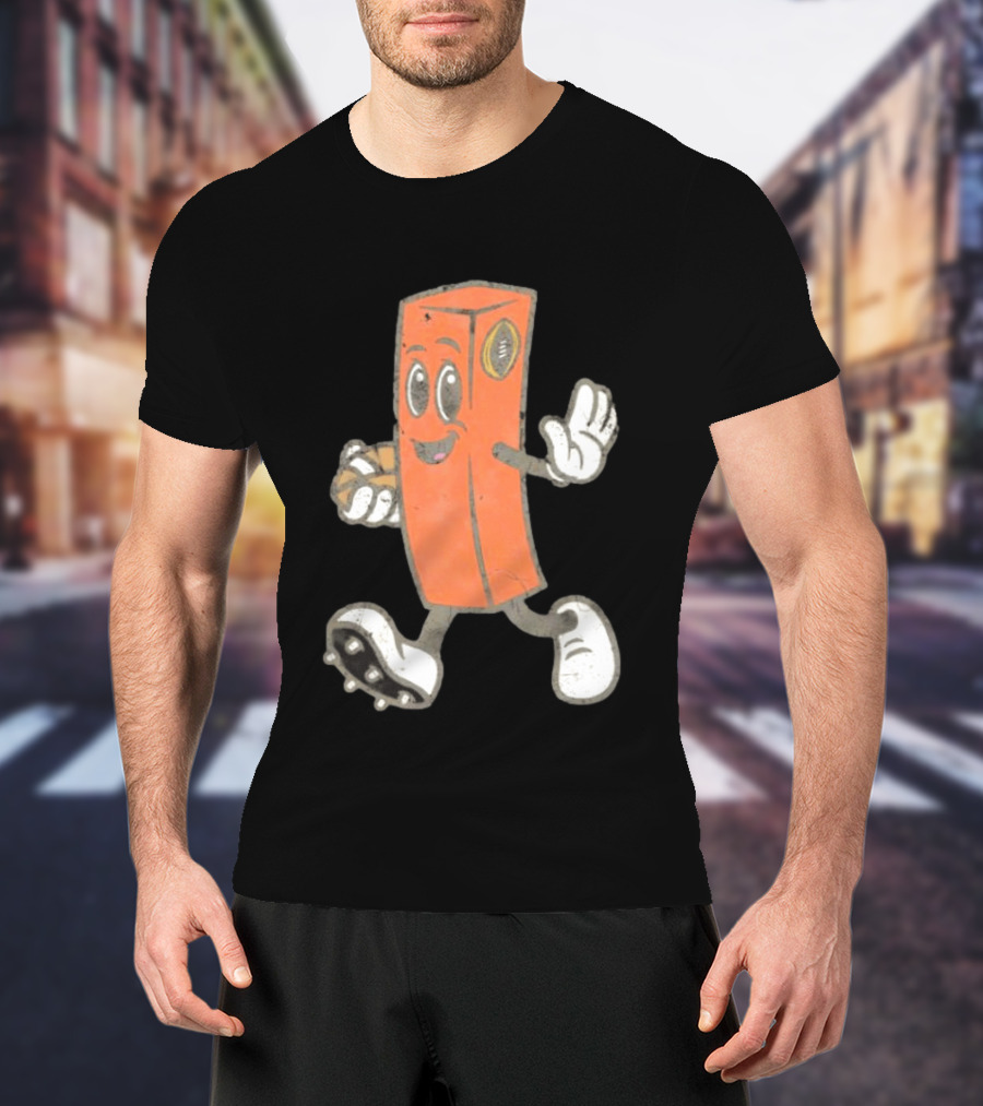Cleveland Browns Chomps Mascot Football Player T-Shirt