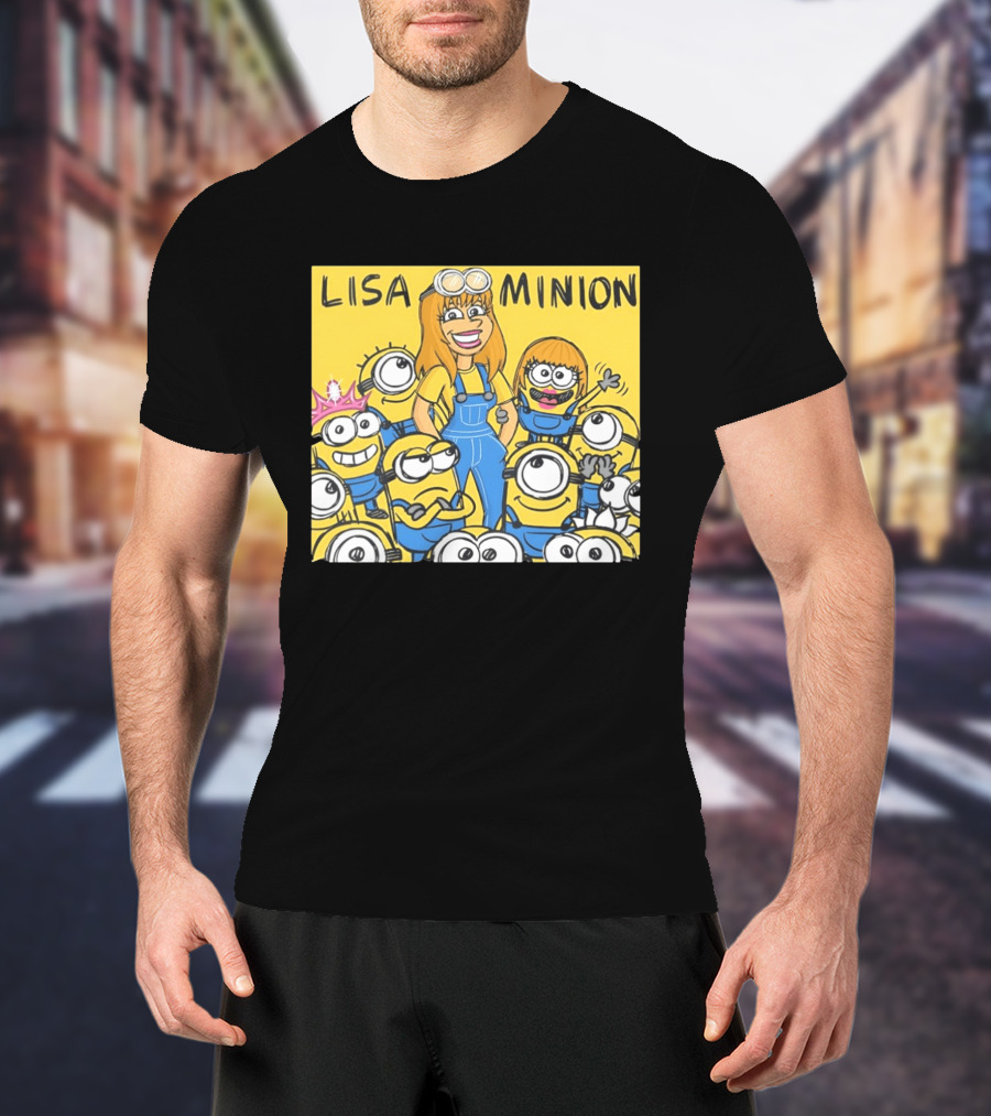 Lisa Minion Characters Cartoon Group Fun Playful Adventure T-Shirt