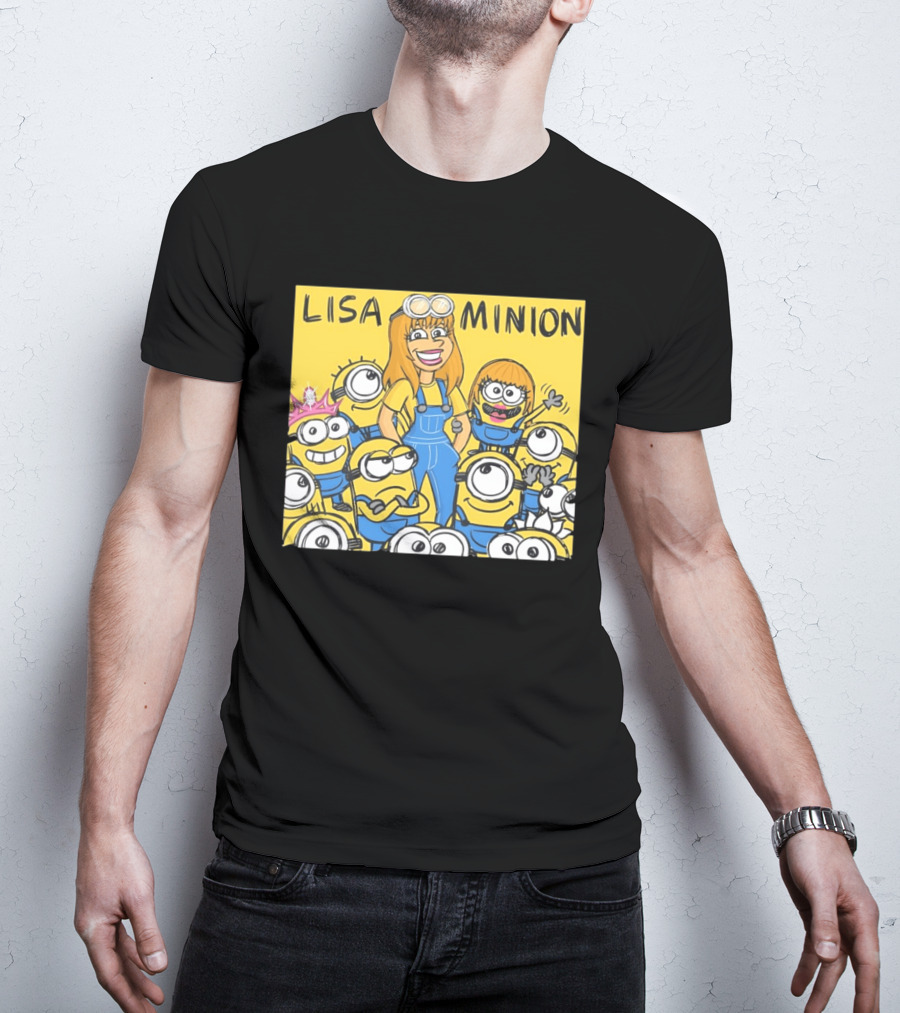 Lisa Minion Characters Cartoon Group Fun Playful Adventure T-Shirt