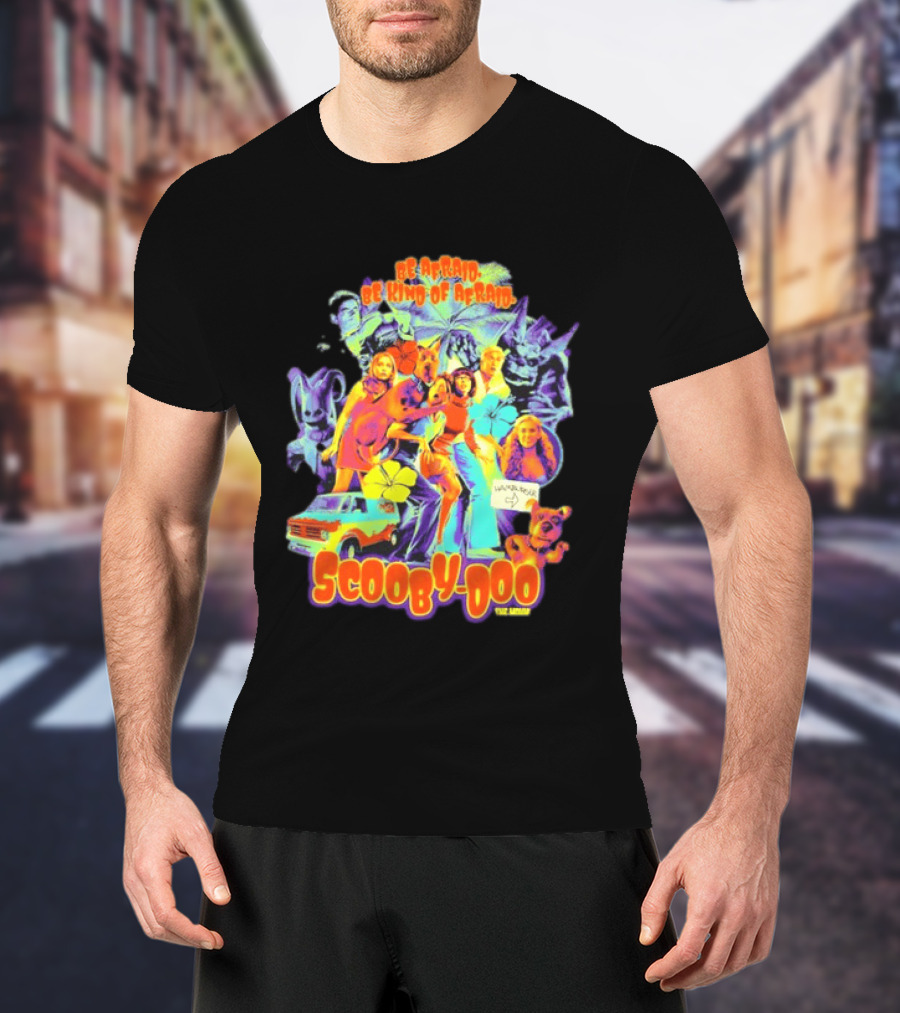 Scooby Doo Mystery Inc Be Afraid Be Kind Of Afraid Hamburger Van T-Shirt
