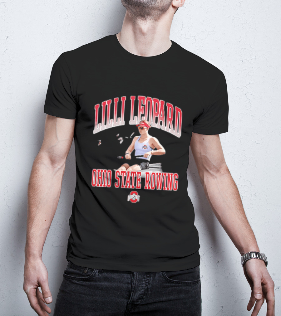 Lilli Leopard Ohio State Rowing T-Shirt
