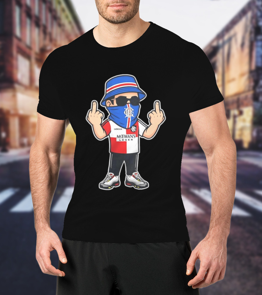 Rangers Streetwear Adidas McEwans Lager Football Ultra Gesture T-Shirt