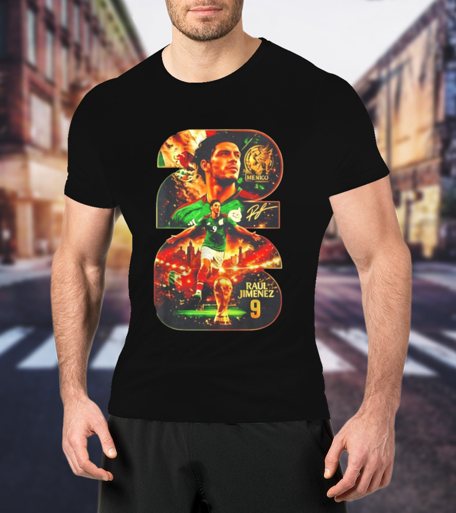 Raul Jimenez 9 Mexico Soccer Legend T-Shirt