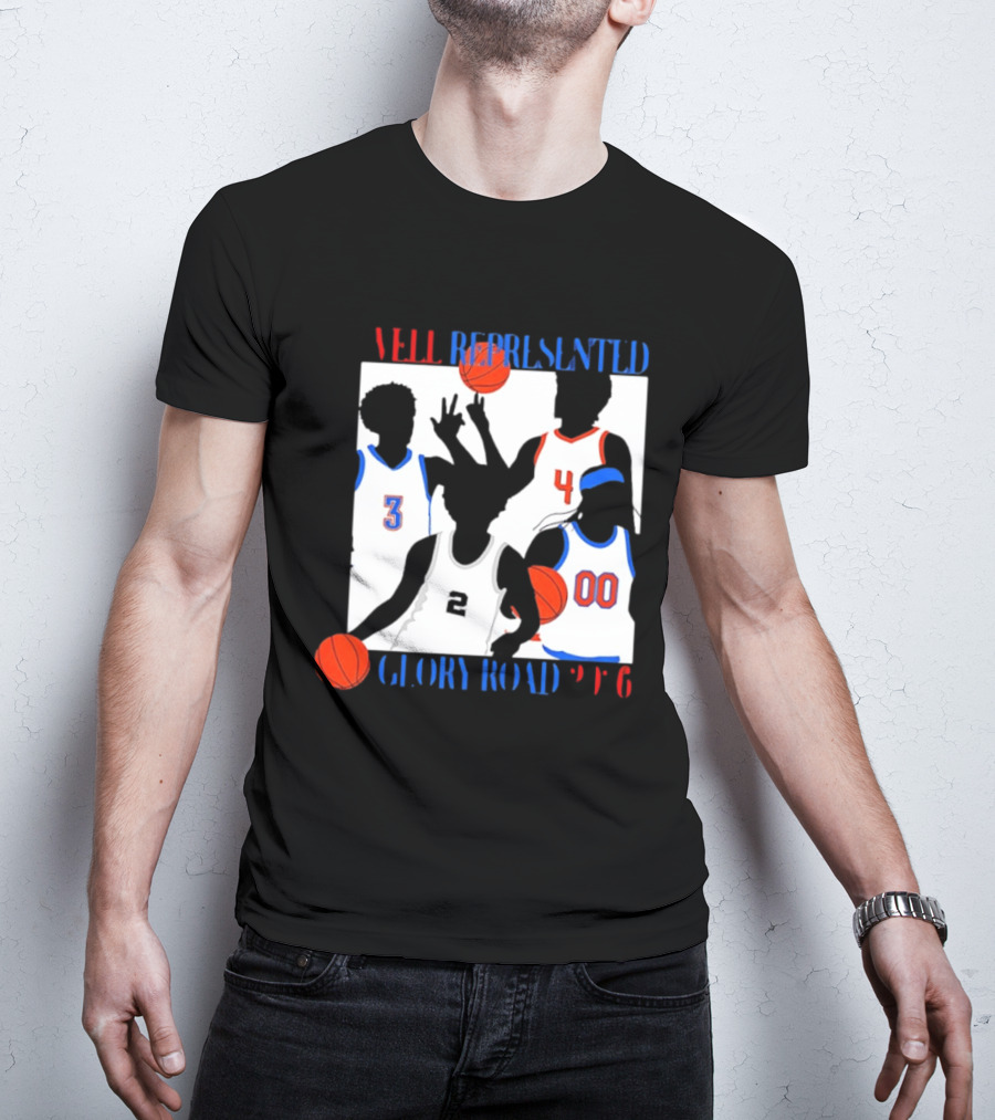 Well Represented Glory Road Basketball Team 2026 Number 3 4 2 00 T-Shirt