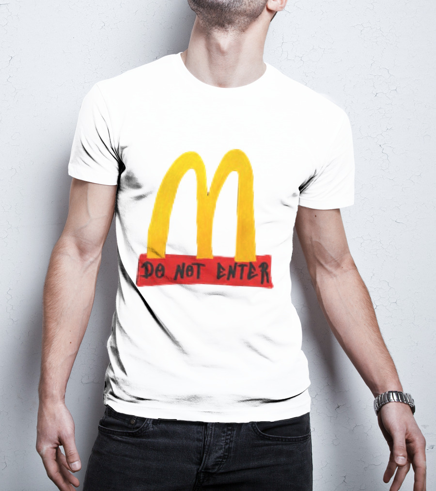 McDonald's Do Not Enter 2026 Yellow Arches Red T-Shirt