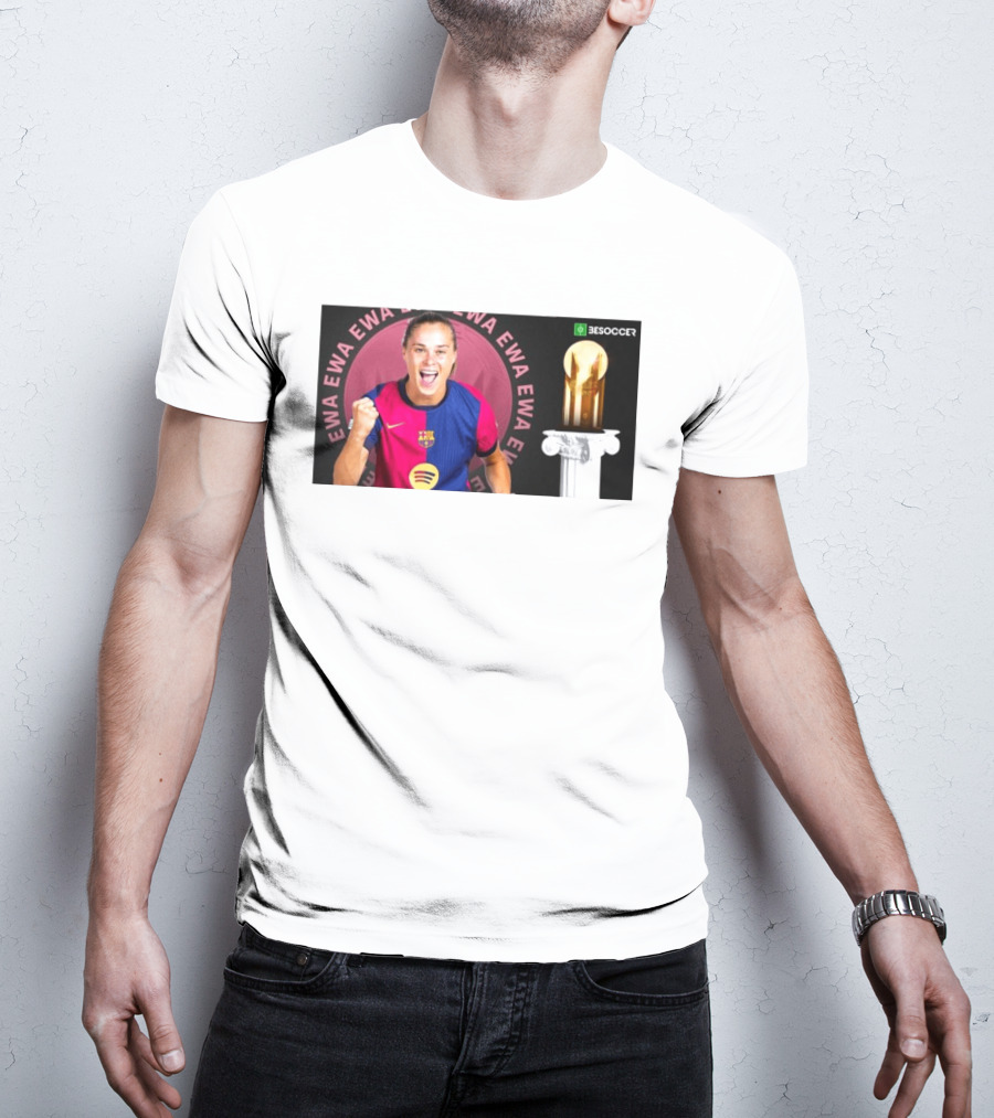 Ewa Pajor 2025 Gerd Muller Trophy Winner Barcelona FC BeSoccer T-Shirt