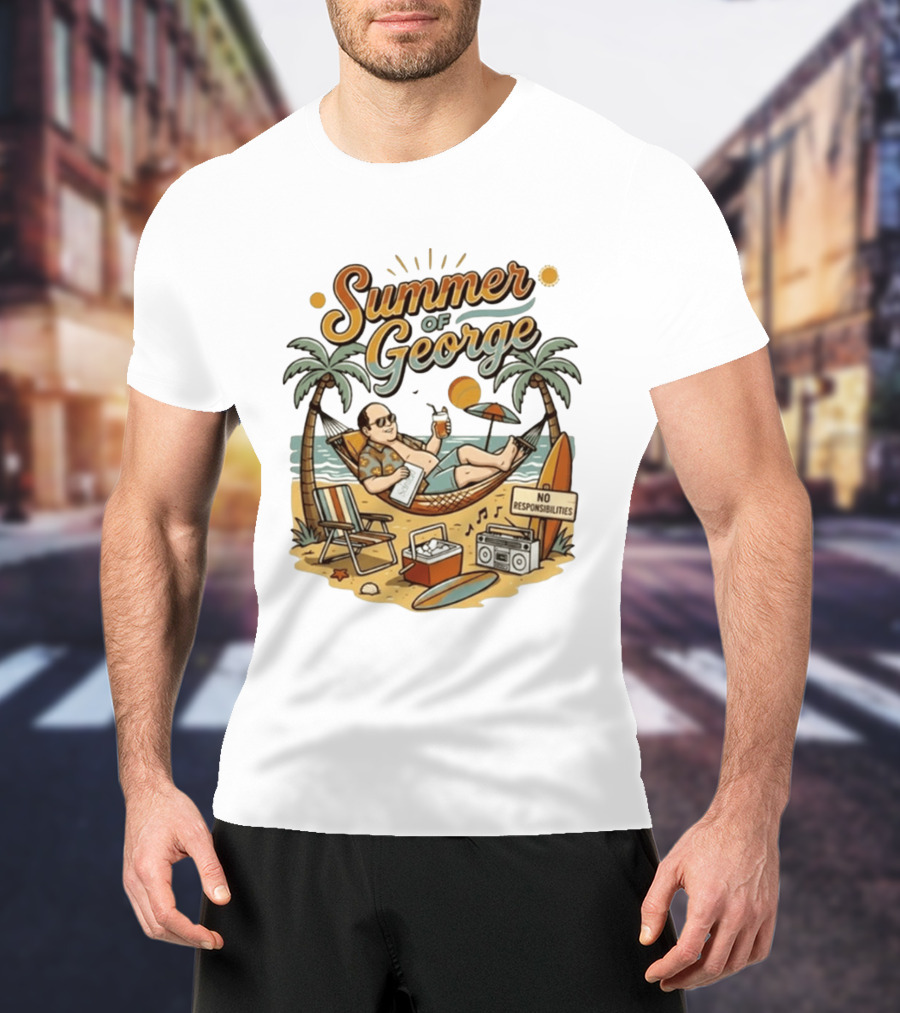 Summer Of George Seinfeld No Responsibilities Beach Relaxation T-Shirt