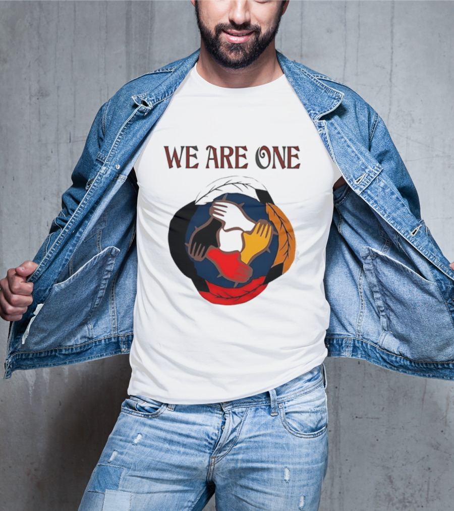 We Are One Multicolored Unity Hands T-Shirt
