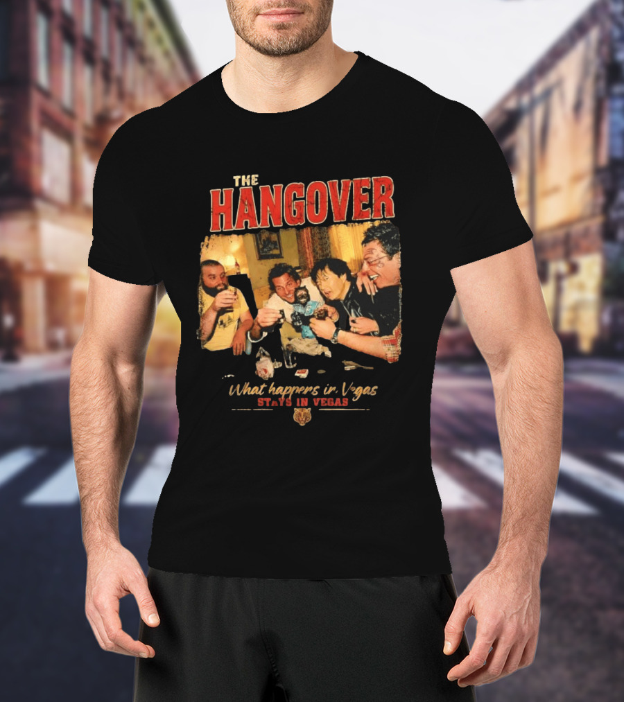The Hangover Alan Phil Stu Mr Chow What Happens In Vegas Stays In Vegas T-Shirt
