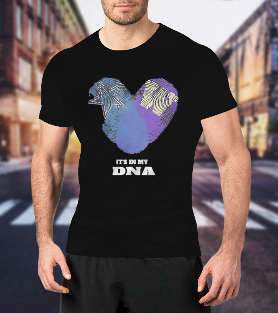 It's In My DNA Dallas Cowboys Star Symbol Fan Pride T-Shirt