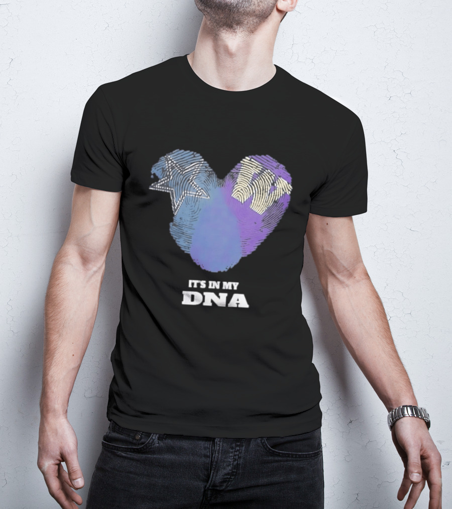 It's In My DNA Dallas Cowboys Star Symbol Fan Pride T-Shirt